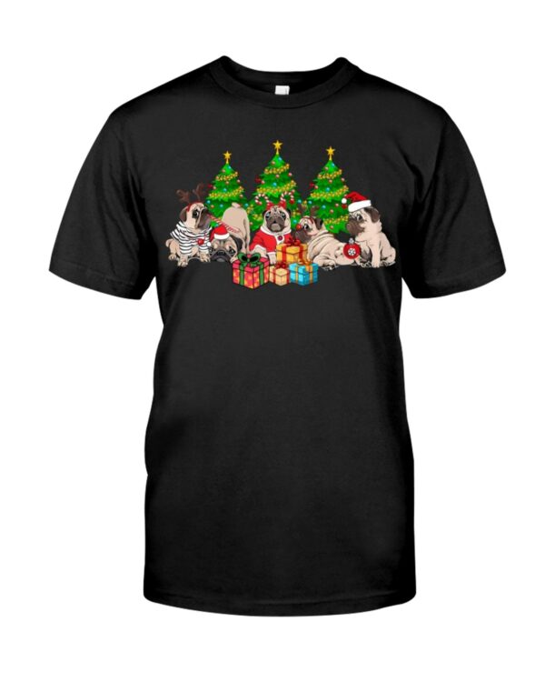 Funny Christmas Pug Dog T Shirt 1.jpg